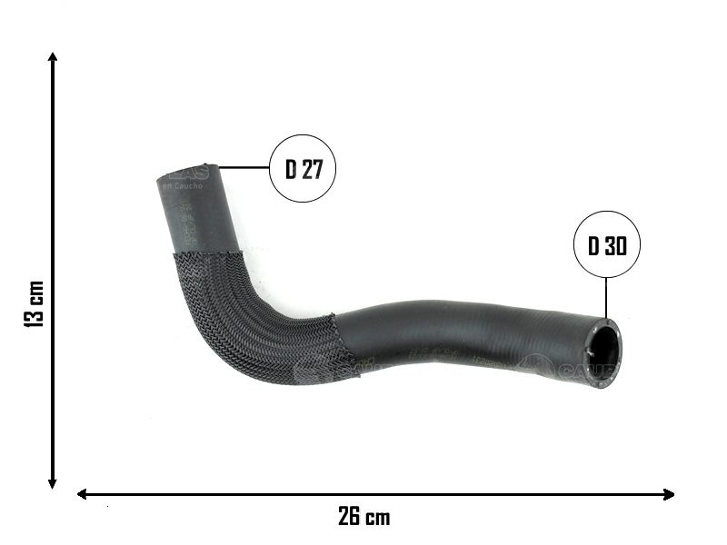CAUPLAS MANGUERA RADIADOR SUPERIOR CITROEN C3 PEUGEOT 208  =YACO 4383