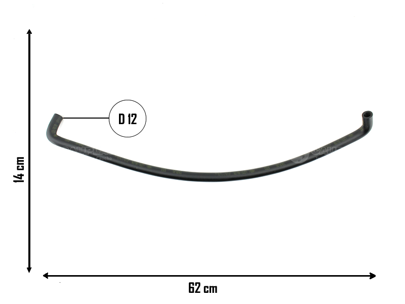 CAUPLAS MANGUERA RECUPERACION DE GASES CARTER P205 405 OEM:1180C40 =YACO 3312