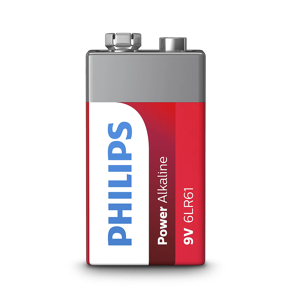 PHILIPS BATERIA ALCALINA 9V POWER ALKALINE BLISTER X1