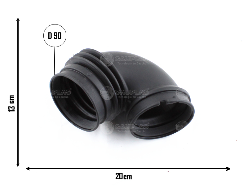 CAUPLAS MANGUERA FILTRO DE AIRE CHEVROLET S10 TRAILBLAZER OEM:52086620 94771937