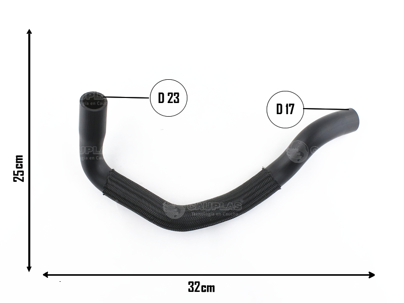 CAUPLAS MANGUERA DESCARGA DE GASES PEUG 306 405 406 OEM:1180620 =YACO 2282