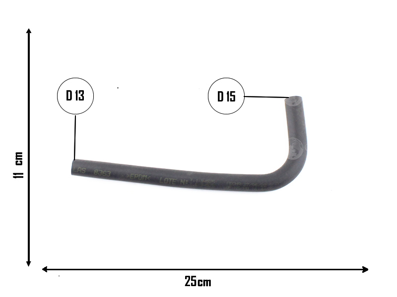 CAUPLAS MANGUERA CALEFACCION FIAT UNO II FIORINO II =YACO 2828