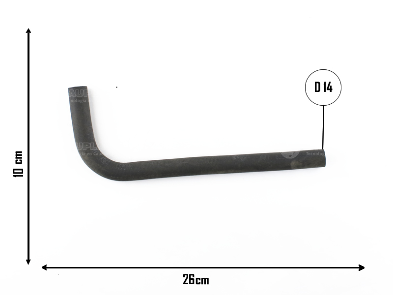CAUPLAS MANGUERA CALEFACCION FIAT UNO II FIORINO II OEM:50017631 =YACO 2833