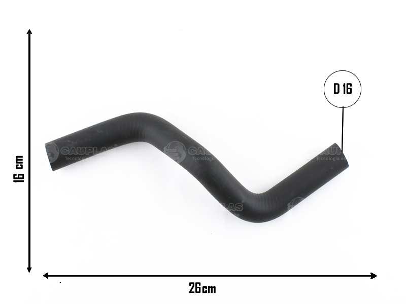 CAUPLAS MANGUERA RETORNO AGUA CALEFACTOR FIAT PALIO II/III SIENA II STRADA I OEM:46763378 =YACO 2846