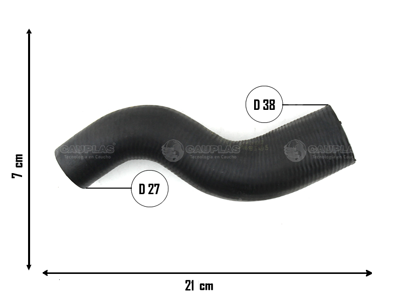 CAUPLAS MANGUERA REFRIGERACION FIAT PALIO III SIENA II/IV STILO I/II STRADA I OEM:51717543 =YACO 8422