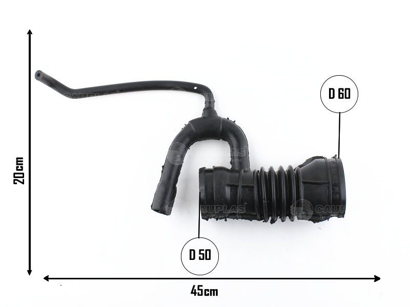 CAUPLAS MANGUERA CIRCULACION DE AIRE FIAT PALIO II OEM:55180198