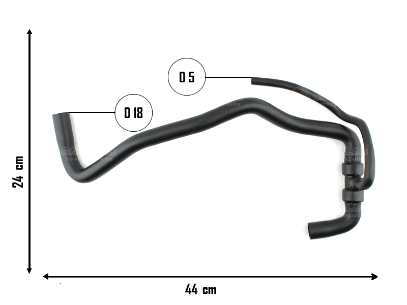 CAUPLAS MANGUERA FILTRO A TAPA DE MOTOR FIAT PUNTO I OEM:55204947 =YACO 3596