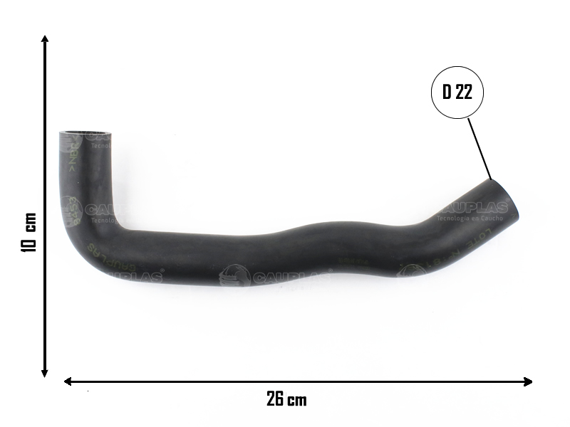 CAUPLAS MANGUERA DESCARGA DE GASES FIAT PUNTO I STRADA II OEM:7086071