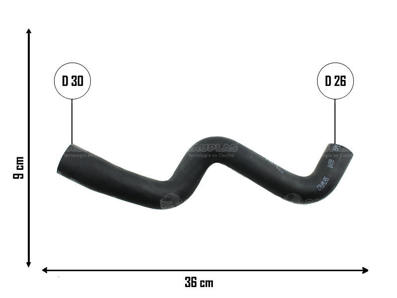 CAUPLAS MANGUERA RADIADOR SUPERIOR FIAT STRADA I OEM:46464284