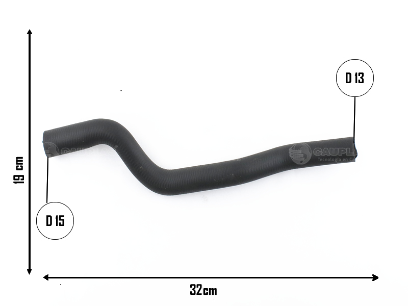 CAUPLAS MANGUERA CALEFACTOR SALIDA FIAT FIORINO III MOBI UNO III =YACO 3999