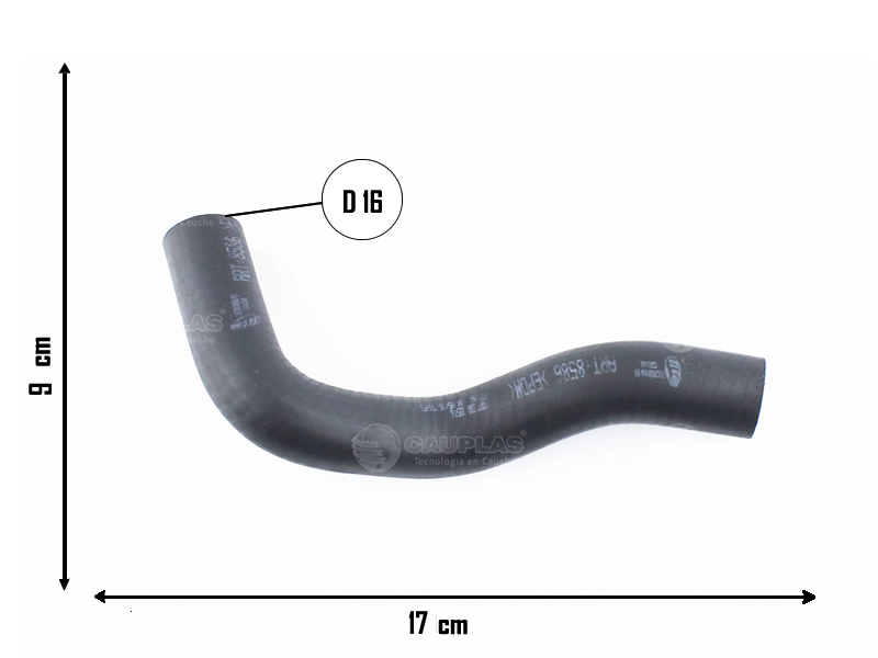 CAUPLAS MANGUERA CALEFACTOR ENTRADA FIAT IDEA II PALIO IV SIENA IV STRADA II OEM:51845064 =YACO 4135