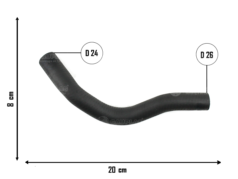 CAUPLAS MANGUERA CALEFACTOR SALIDA FIAT PALIO IV SIENA IV STRADA II OEM:51845065