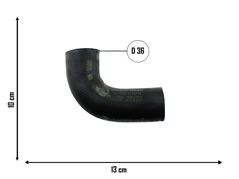 CAUPLAS MANGUERA REFRIGERACION FIAT DUCATO II OEM:504011419 =YACO 4399