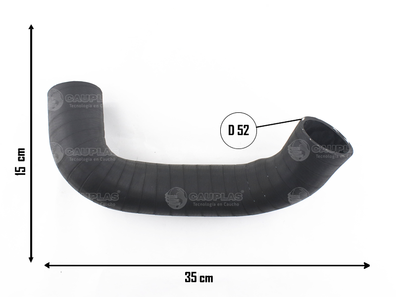 CAUPLAS MANGUERA INTERCOOLER SALIDA FIAT DUCATO II OEM:1339889080 =YACO 4352