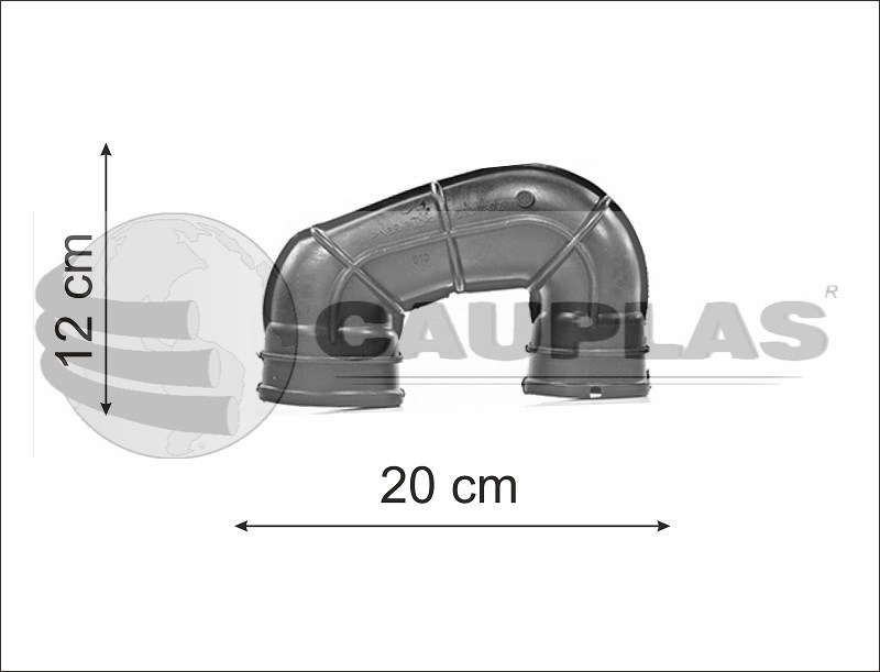 CAUPLAS MANGUERA TOMA DE AIRE FIAT FIORINO II UNO II = YACO 3721