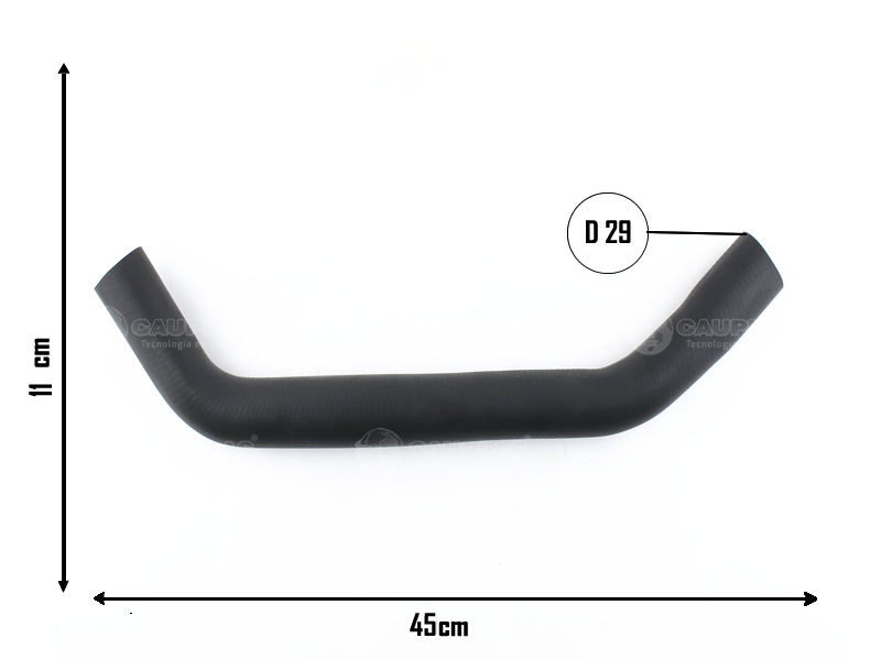 CAUPLAS MANGUERA RADIADOR SUPERIOR FIAT DOBLO OEM:51817695 =YACO 4325