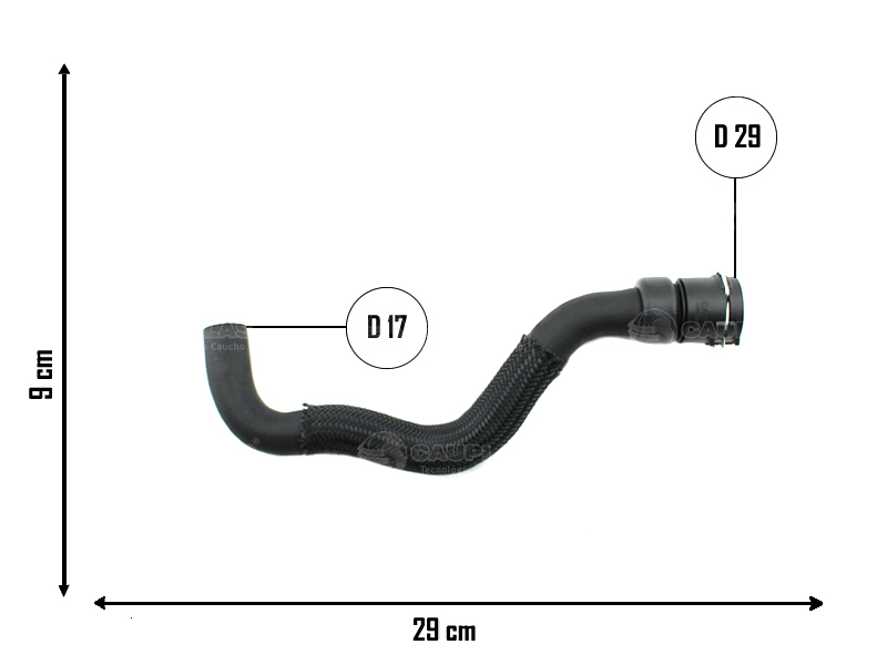 CAUPLAS MANGUERA CALEFACTOR ENTRADA FIAT PUNTO I OEM:51845212 =YACO 4016