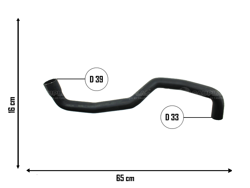 CAUPLAS MANGUERA RADIADOR SUPERIOR FIAT PALIO II SIENA II STARDA I
