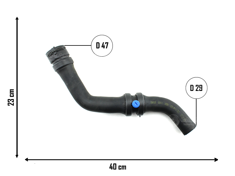 CAUPLAS MANGUERA RADIADOR SUPERIOR FIAT ARGO CRONOS OEM:52044619