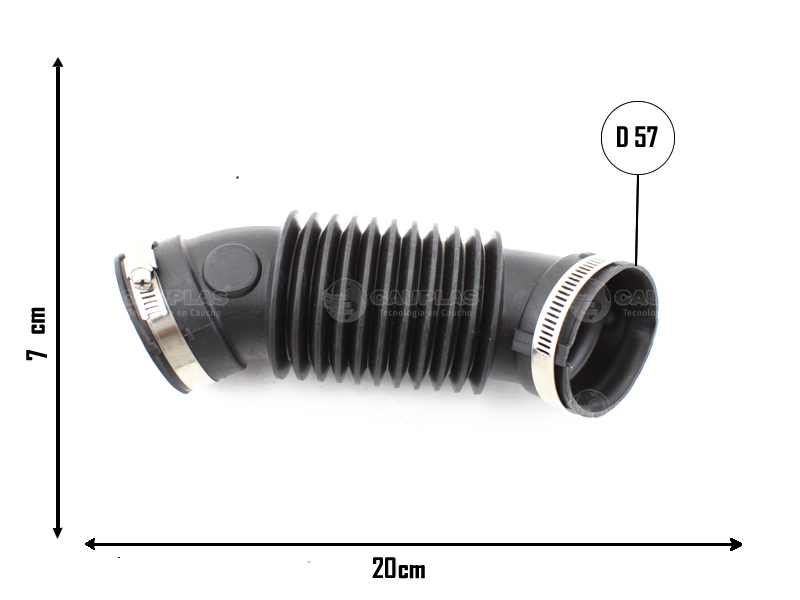CAUPLAS MANGUERA TOMA DE AIRE FORD KA III OEM:BA619A673BB