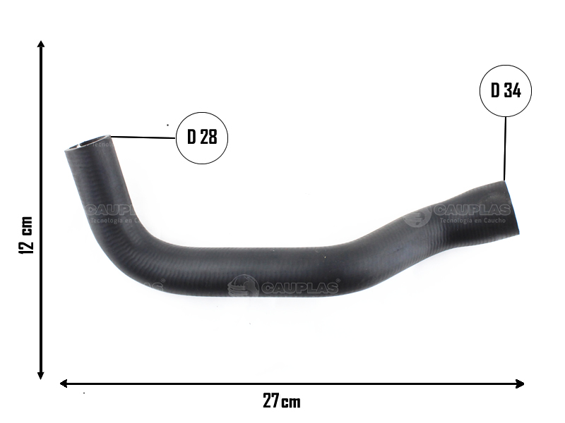 CAUPLAS MANGUERA RADIADOR SUPERIOR FIAT UNO III FIORINO III MOBI PALIO V SIENA V OEM:51851014