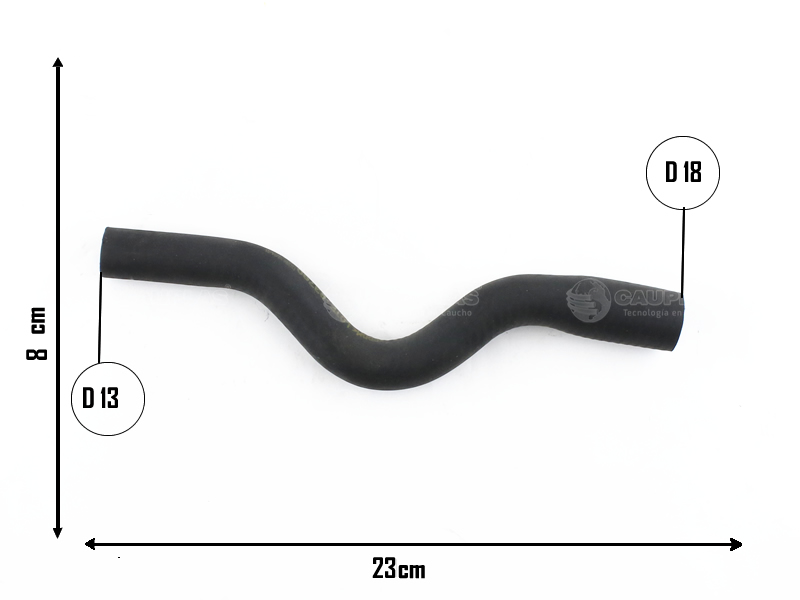 CAUPLAS MANGUERA CALEFACTOR SALIDA CORSA I FUN =YACO 1989