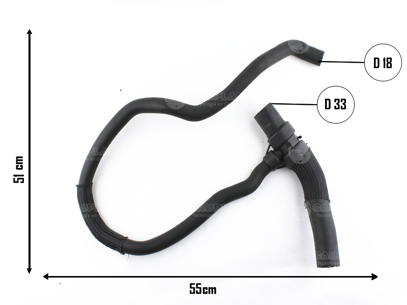 CAUPLAS MANGUERA RADIADOR INF Y VASO DE EXPAN ASTRA II VECTRA II  =YACO 2470