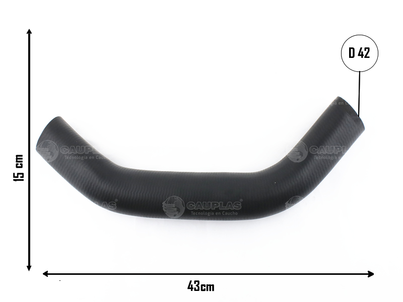 CAUPLAS MANGUERA RADIADOR INFERIOR GM OEM:5753063 94638925 =YACO 571