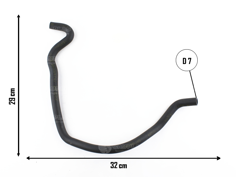 CAUPLAS MANGUERA VASO DE EXPANSION SUP A RAD CORSA I =YACO 3181/3220
