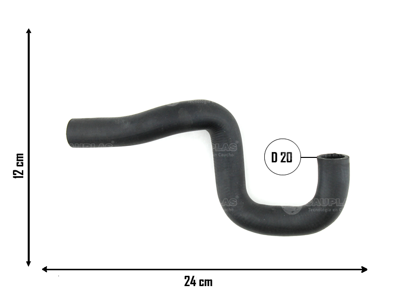 CAUPLAS MANGUERA TUBO RIGIDO A TERMOSTATO ASTRA I-II KADETT VECTRA I-II ZAFIRA OEM:90530799  90351806 =YACO 2478