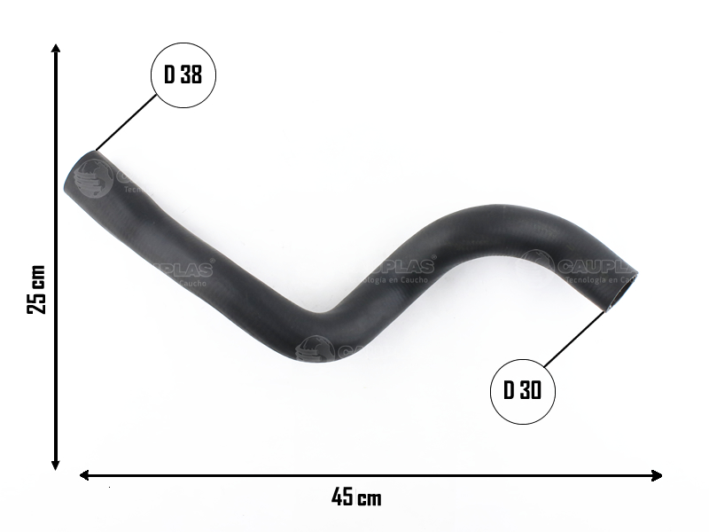CAUPLAS MANGUERA RADIADOR INFERIOR CHEVROLET CORSA I OEM:93387185