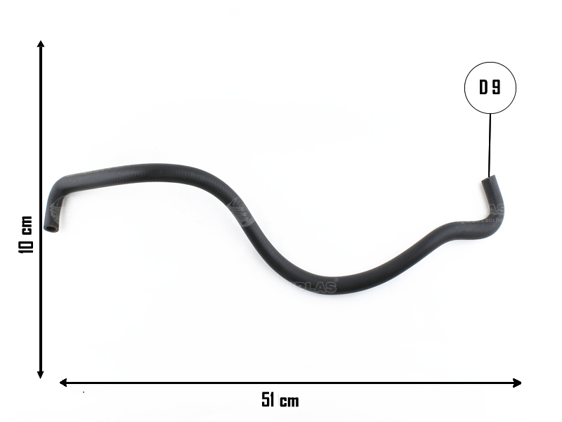 CAUPLAS MANGUERA RETORNO DE DIRECC HIDR CORSA I OEM:90473862 =YACO 3548/3628