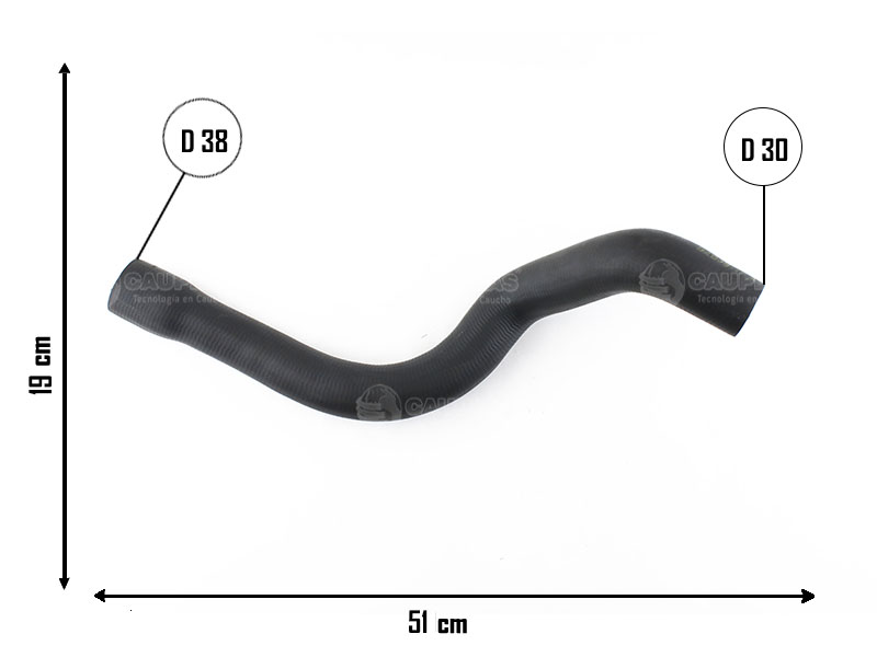 CAUPLAS MANGUERA RADIADOR INFERIOR CHEVROLET MERIVA OEM:93399695 =YACO 2852