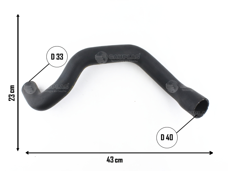 CAUPLAS MANGUERA RADIADOR SUPERIOR CHEVROLET MERIVA OEM:93362935  93380785 =YACO 2808