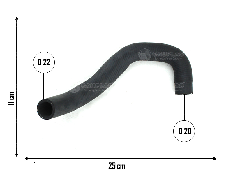 CAUPLAS MANGUERA RETORNO DE MOTOR CORSA I OEM:90412785 =YACO 3218