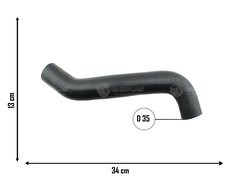 CAUPLAS MANGUERA RADIADOR SUPERIOR BLAZER S10 =YACO 3830