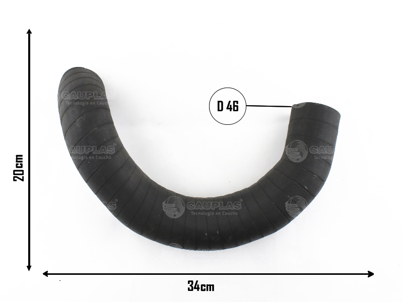 CAUPLAS MANGUERA INTERCOOLER A TURBO COMPRESOR BLAZER S10  =YACO 3638