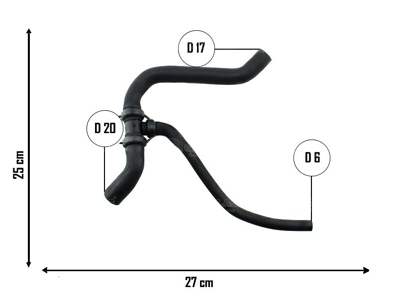 CAUPLAS MANGUERA CALEFACTOR ENTRADA CORSA I OEM:90412853 =YACO 3283