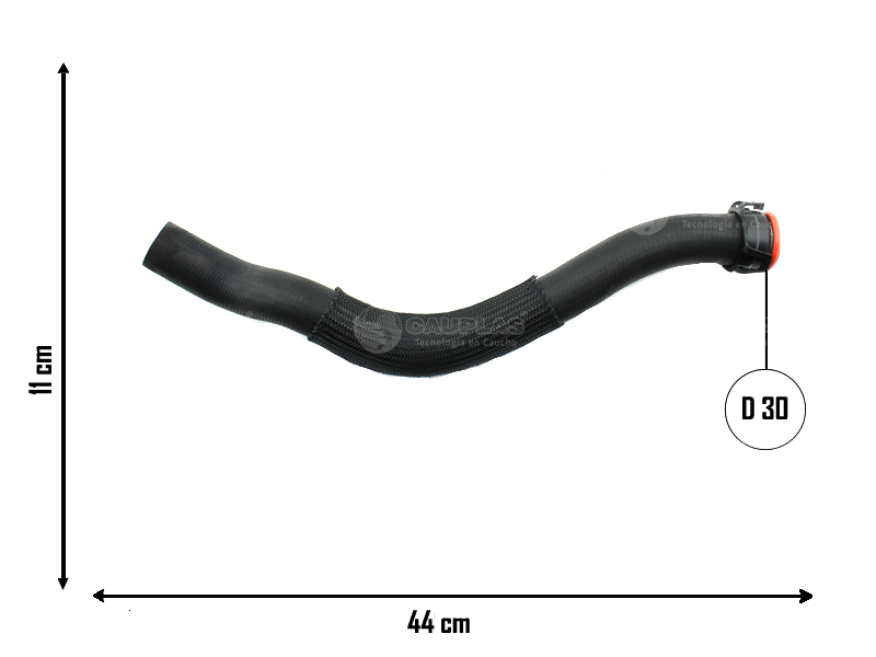 CAUPLAS MANGUERA RADIADOR SUPERIOR PEUGEOT 405 OEM:1343H50 =YACO 2207