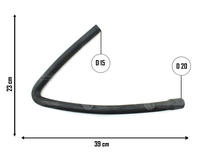 CAUPLAS MANGUERA CALEFACTOR FIAT DUNA UNO I OEM:5972495 =YACO 1346