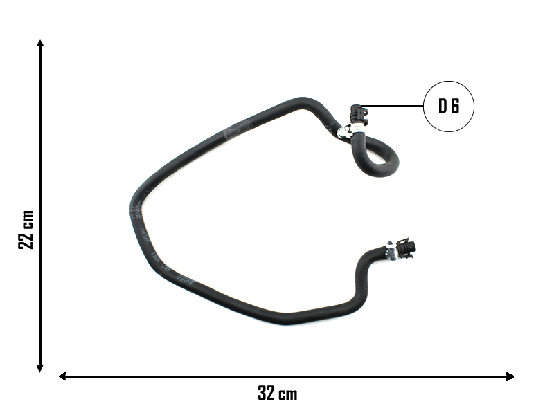 CAUPLAS MANGUERA VASO DE EXPANSION P307 3008 308 408 CITROEN C4 C4PICASSO OEM:1323Z9