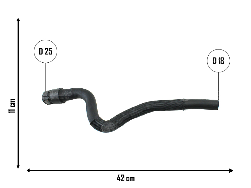 CAUPLAS MANGUERA CALEFACTOR SALIDA P307 3008 308 C4 C4PICASSO OEM:6466CJ