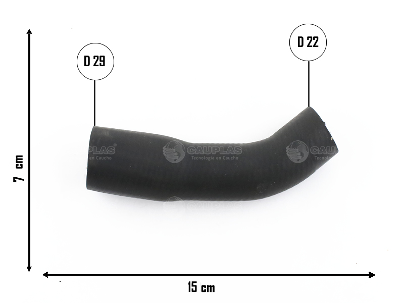 CAUPLAS MANGUERA PASO DE AGUA PARTNER I OEM:1307PP