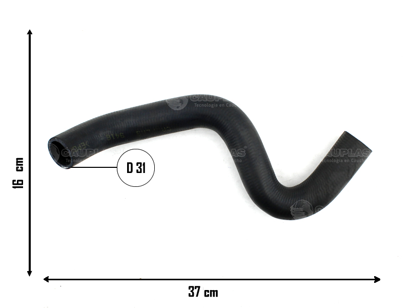CAUPLAS MANGUERA RADIADOR INFERIOR PEUGEOT PARTNER II OEM:1351HG =YACO 4432