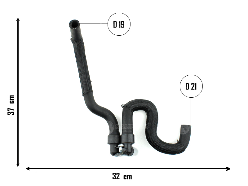 CAUPLAS MANGUERA CALEFACTOR ENTRADA/SALIDA PEUG PARTNER I OEM:6464XX