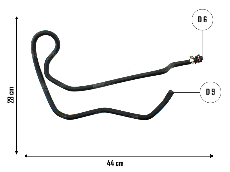 CAUPLAS MANGUERA VASO DE EXPANSION PEUG 307 OEM:1323E8
