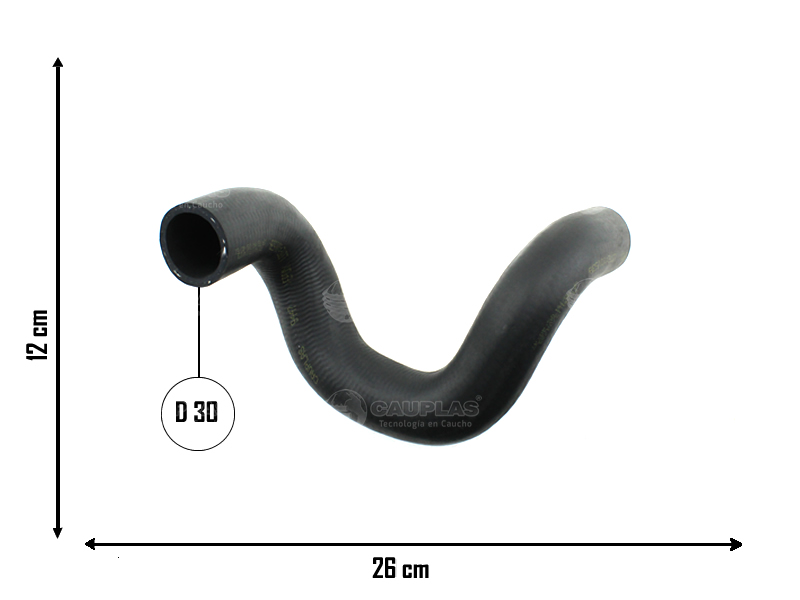 CAUPLAS MANGUERA RADIADOR SUPERIOR PEUGEOT PARTNER II OEM:1343CQ =YACO 3027