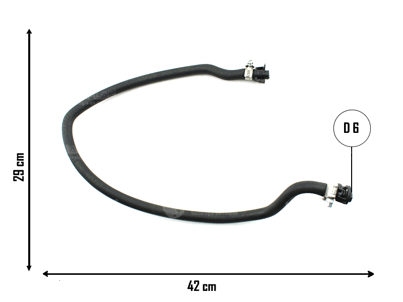 CAUPLAS MANGUERA VASO DE EXPANSION SUPERIOR P307 OEM:132321
