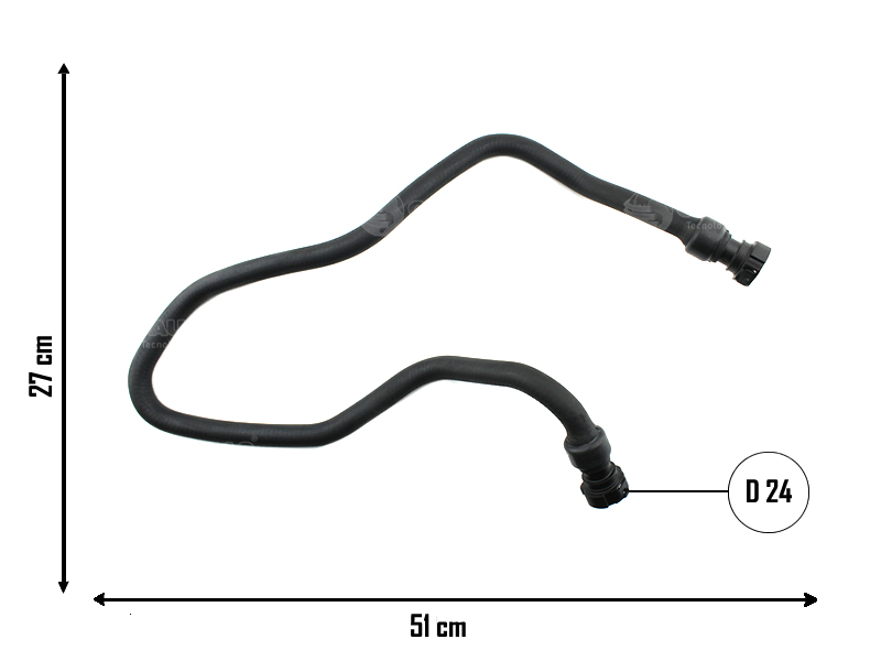 CAUPLAS MANGUERA VASO DE EXPANSION A RADIADOR C3 OEM:1307XJ