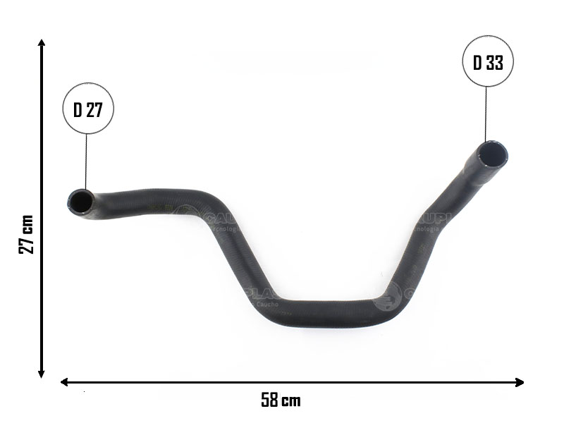 CAUPLAS MANGUERA RADIADOR INFERIOR P405  =YACO 2209